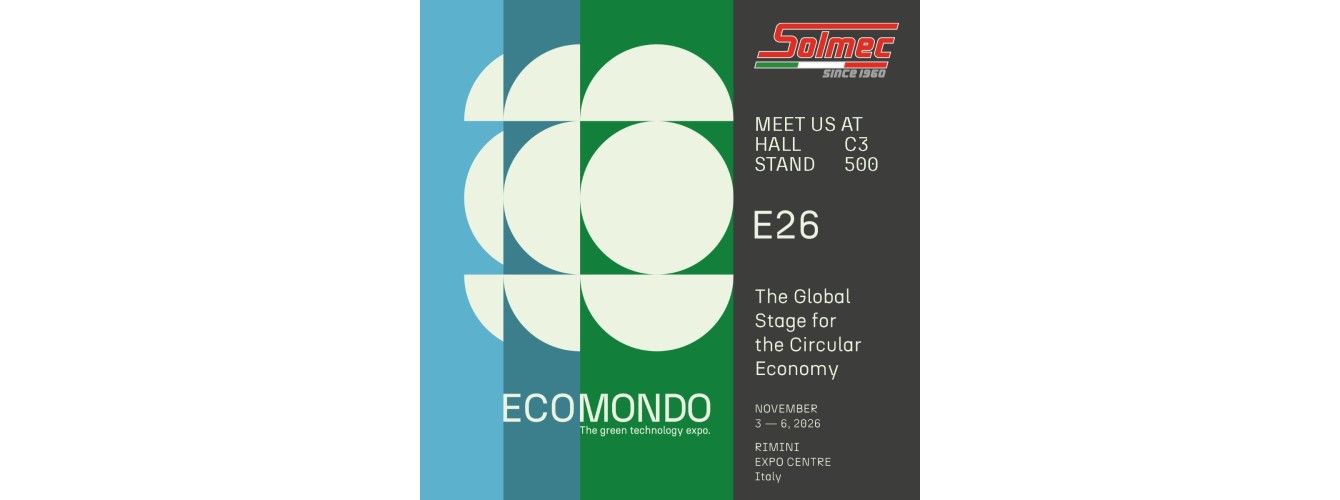 SOLMEC A ECOMONDO 2026: VI ASPETTIAMO A RIMINI 
